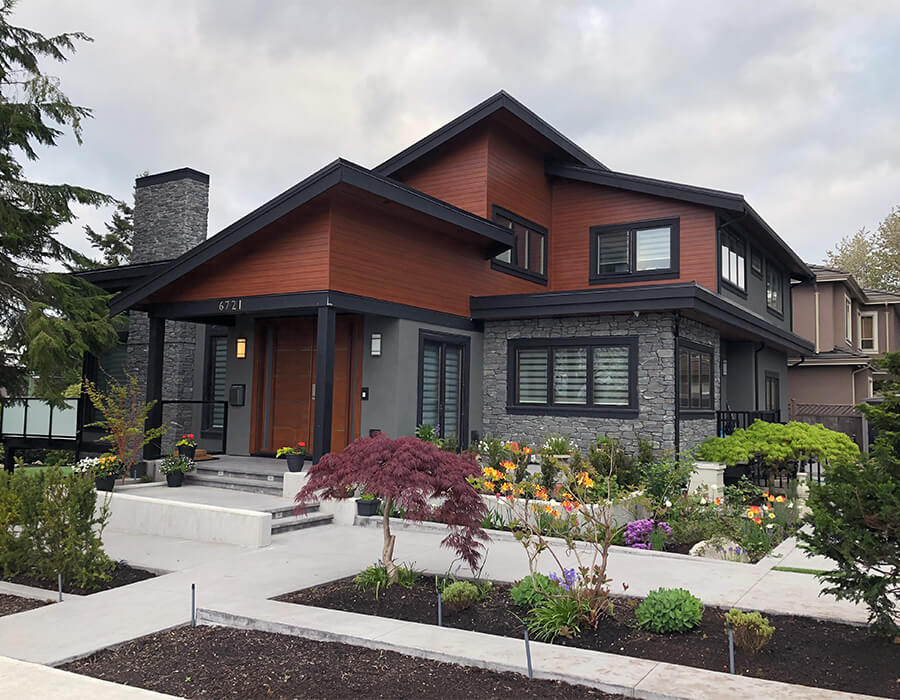 West coast modern style custom designed home