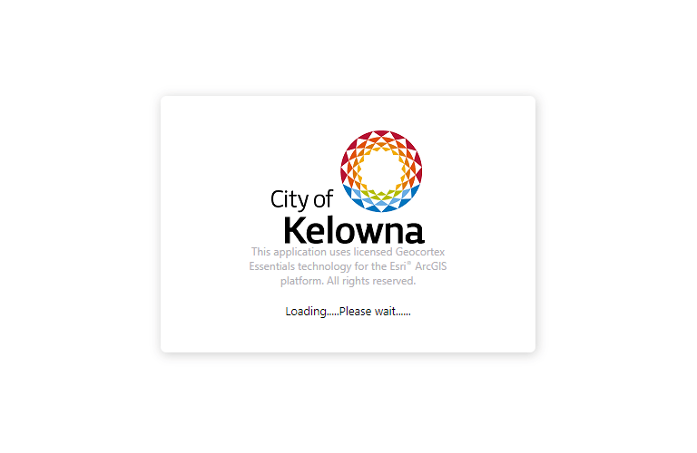 Loading Kelowna's geographic information system